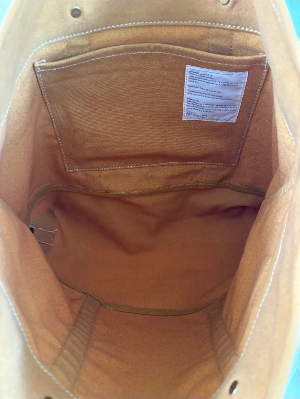 Immodest Cotton Mustard Small East West Tote New
